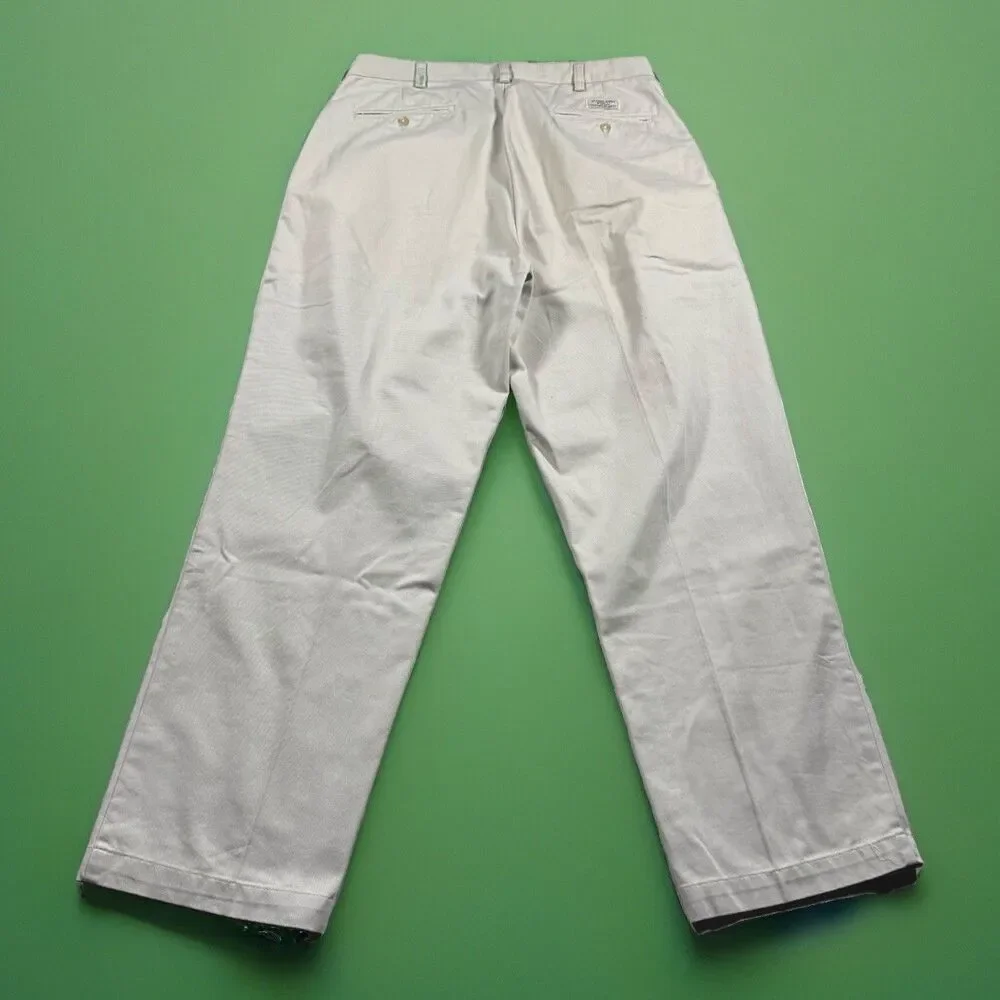 Vintage NOS Polo Ralph Lauren Andrew Pant Double Pleated Men’s 35x30 Beige New